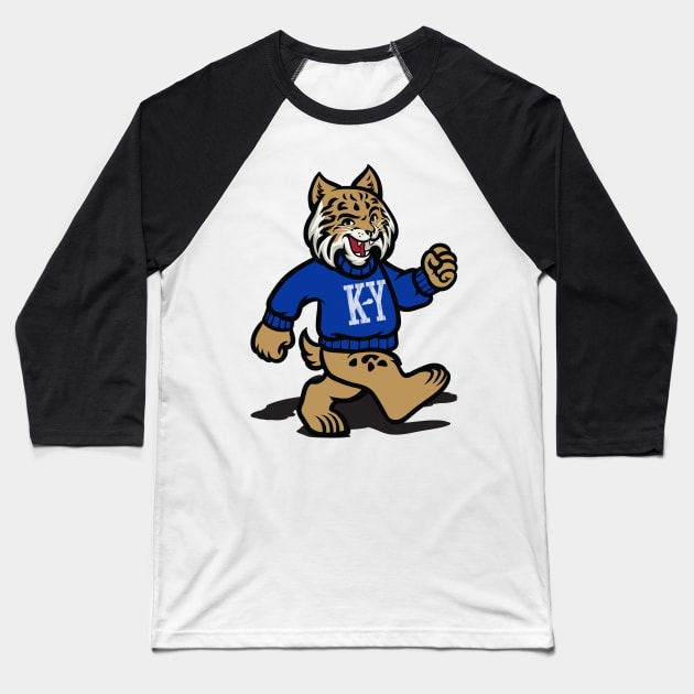 Kentucky Marching Cat Baseball T-Shirt by KentuckyYall